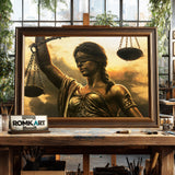 Themis, Goddess of Justice Fantasy Oil Painting - image 2
