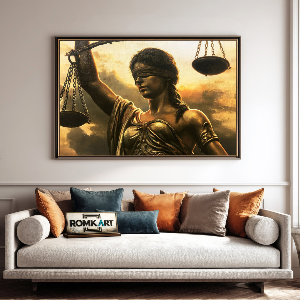Themis, Goddess of Justice Fantasy Oil Painting - image 4