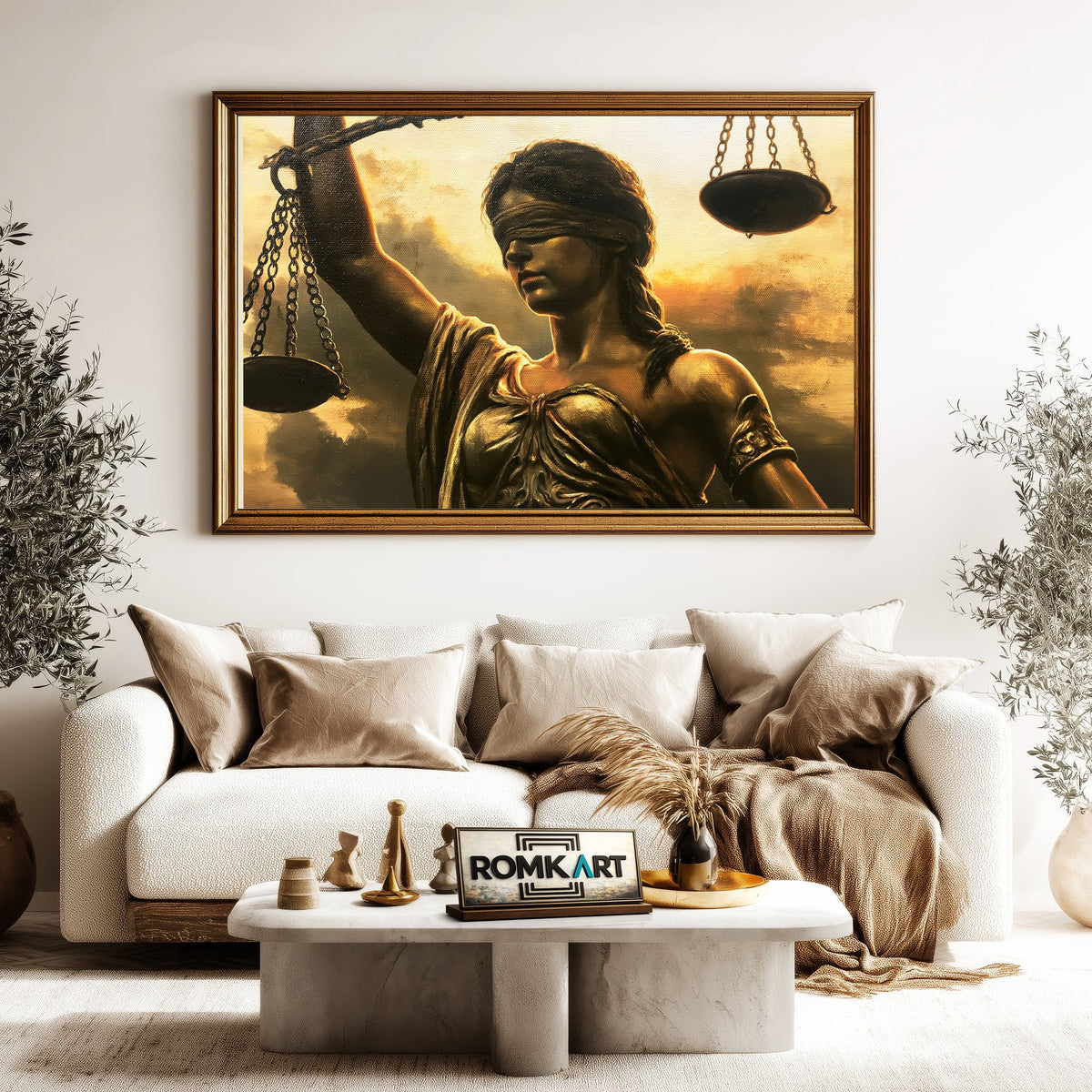 Themis, Goddess of Justice Fantasy Oil Painting - image 5