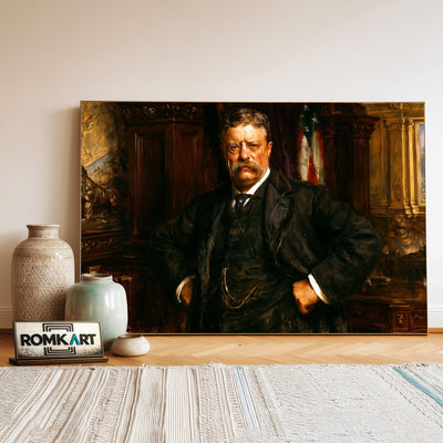 Theodore Roosevelt Presidential Portrait Oil Painting - image 3