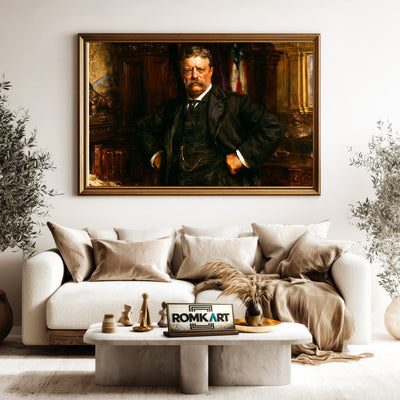 Theodore Roosevelt Presidential Portrait Oil Painting - image 5