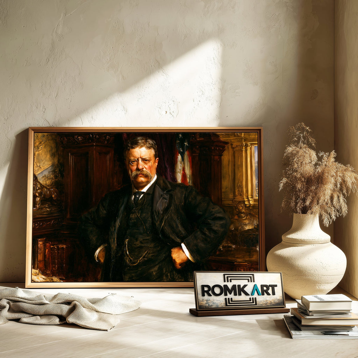 Theodore Roosevelt Presidential Portrait Oil Painting - image 6