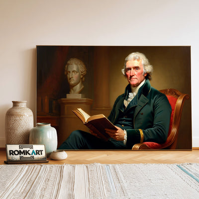 Thomas Jefferson Presidential Portrait Oil Painting - image 3