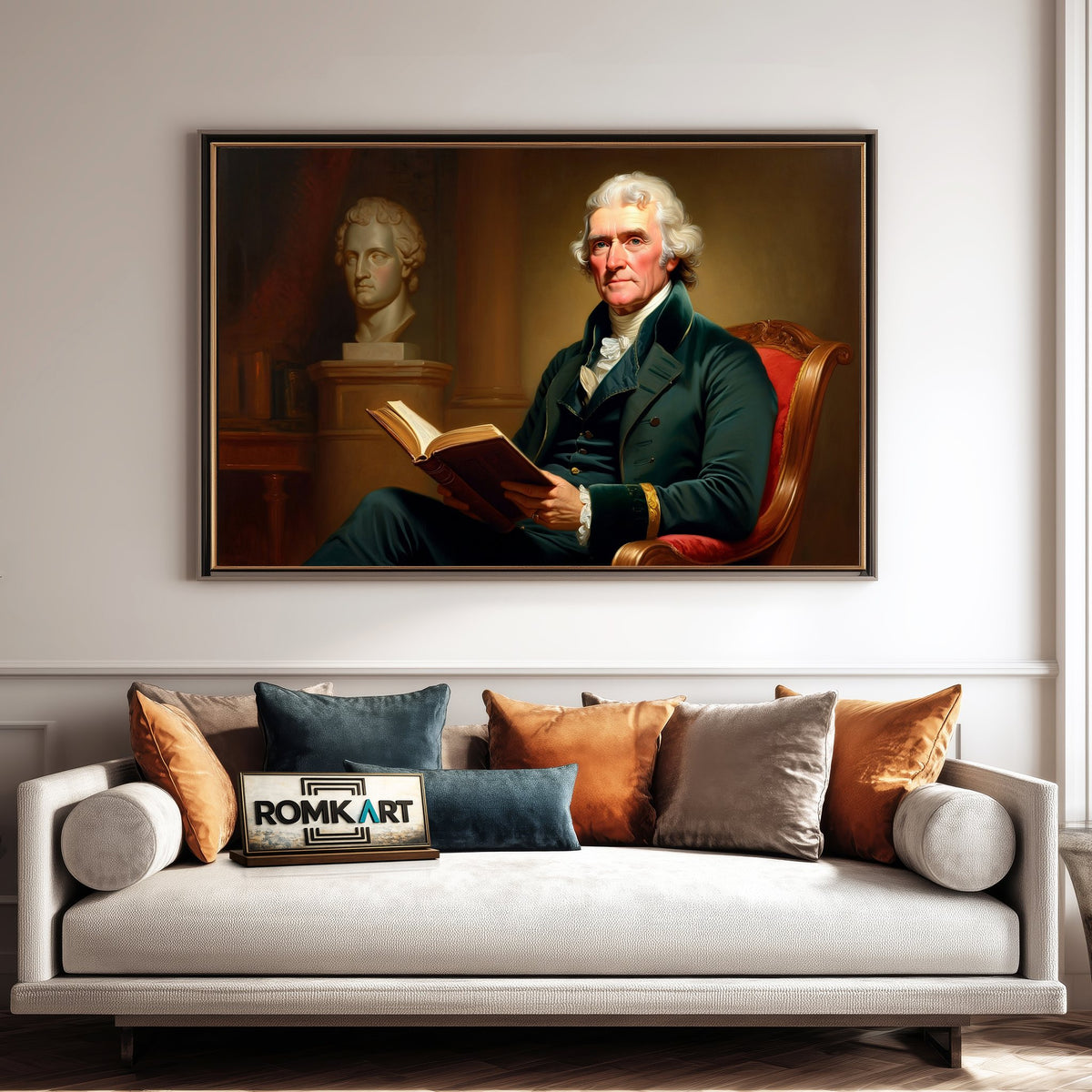 Thomas Jefferson Presidential Portrait Oil Painting - image 4