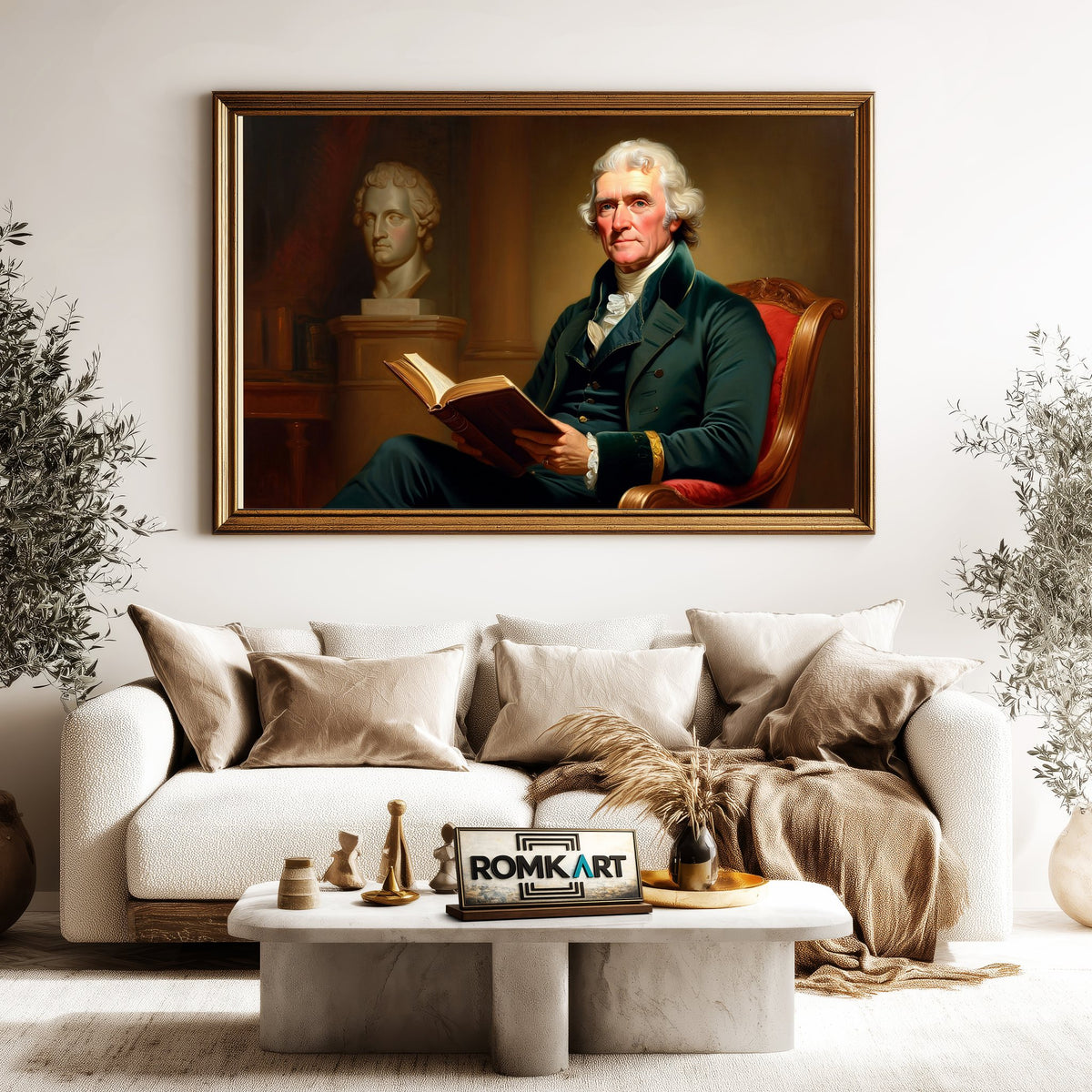 Thomas Jefferson Presidential Portrait Oil Painting - image 5