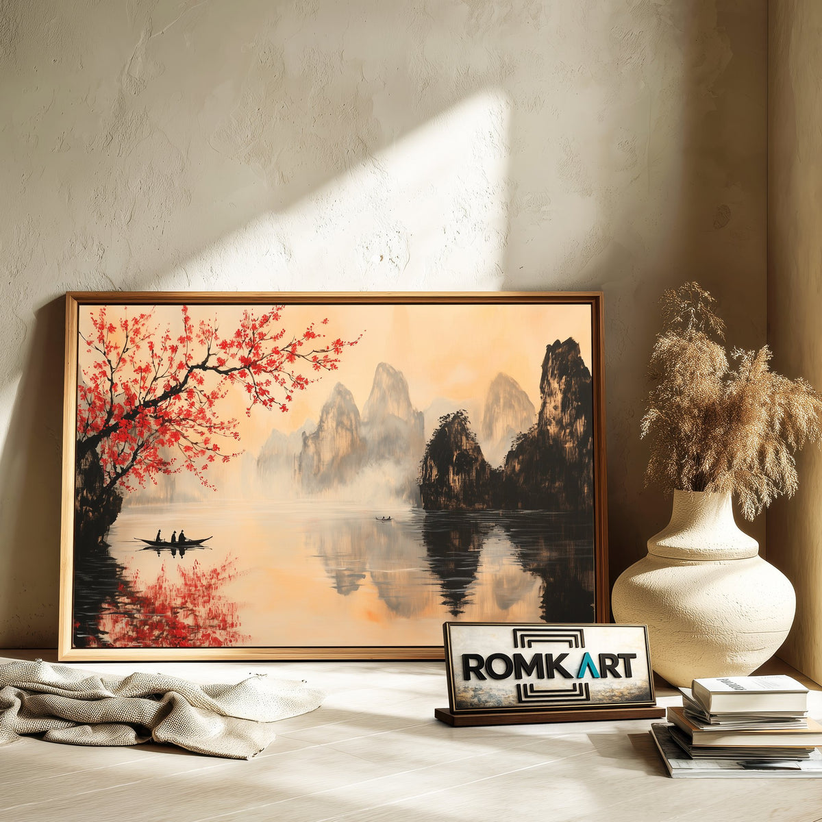 Traditional Chinese Landscape Asian Art Oil Painting - image 6