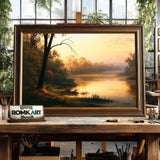 Tranquil River Oil Painting - image 2