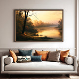 Tranquil River Oil Painting - image 4