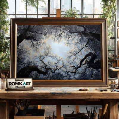 Tree Branches And The Sky Oil Painting - image 2