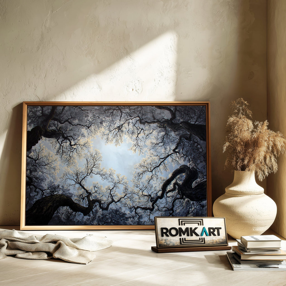 Tree Branches And The Sky Oil Painting - image 6