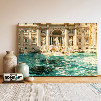 Trevi Mountain Landscape Oil Painting - image 3