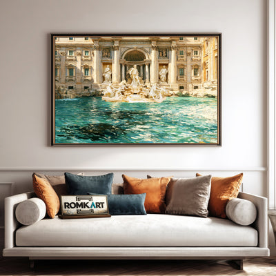 Trevi Mountain Landscape Oil Painting - image 4