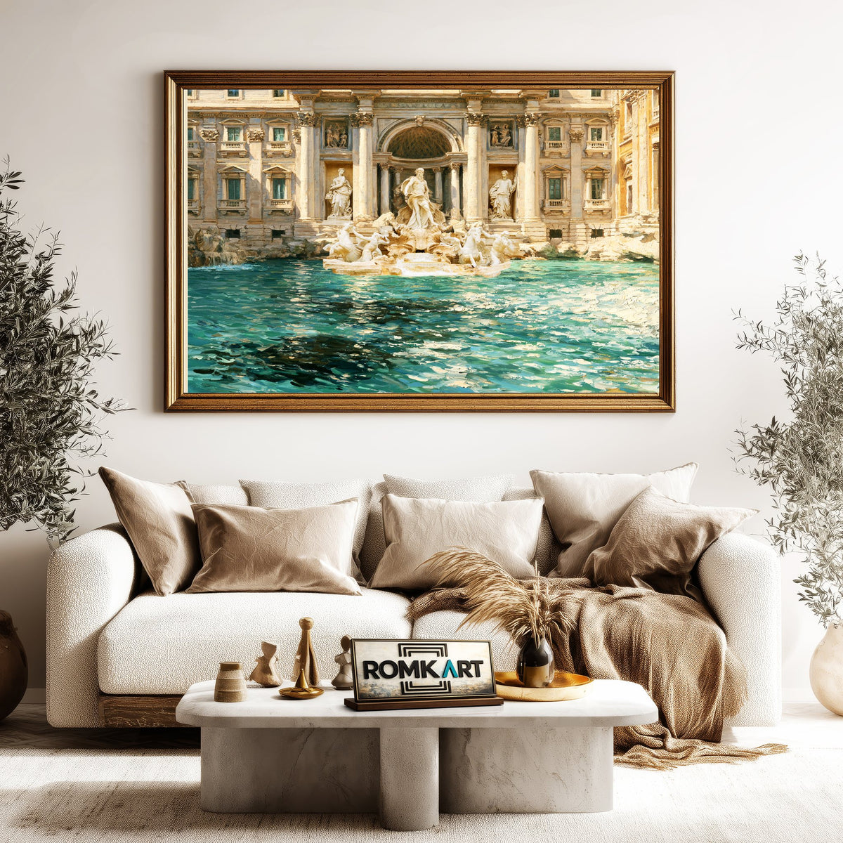 Trevi Mountain Landscape Oil Painting - image 5