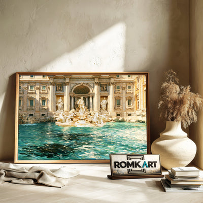Trevi Mountain Landscape Oil Painting - image 6