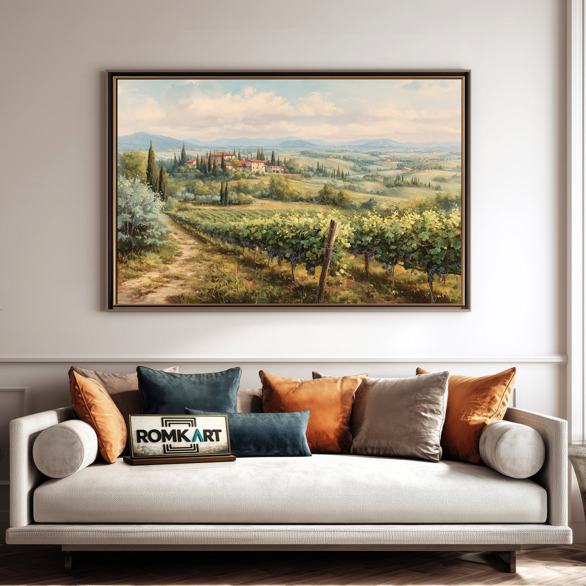 Tuscan Countryside Oil Painting - image 4