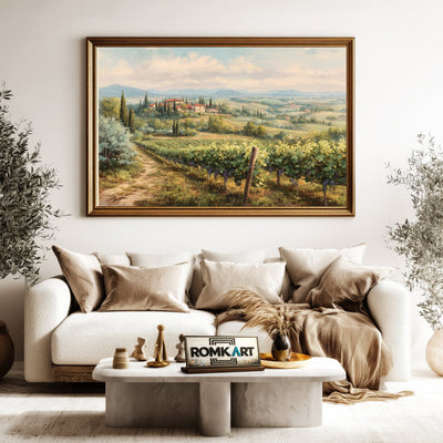 Tuscan Countryside Oil Painting - image 5