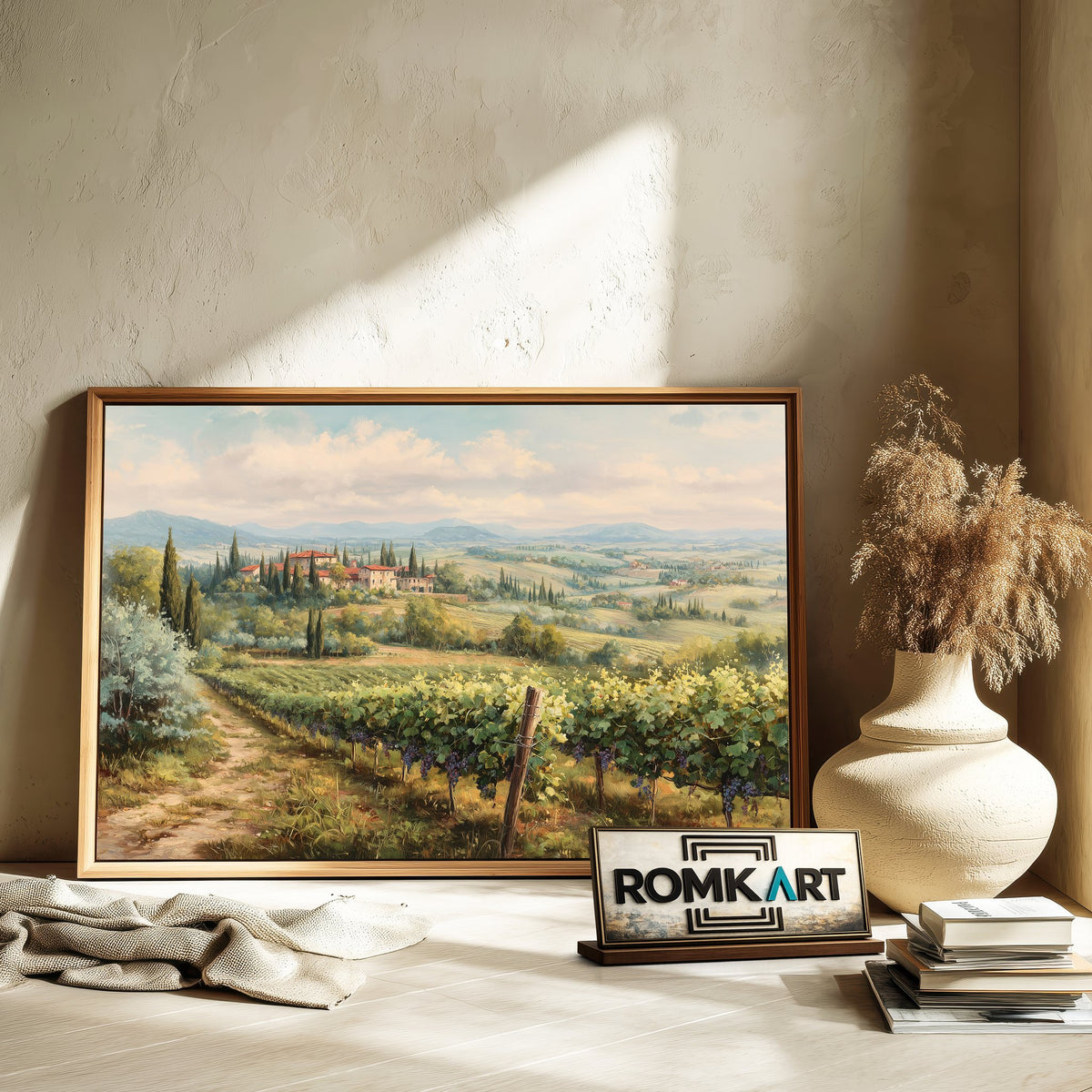 Tuscan Countryside Oil Painting - image 6