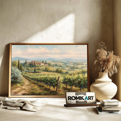 Tuscan Countryside Oil Painting - image 6