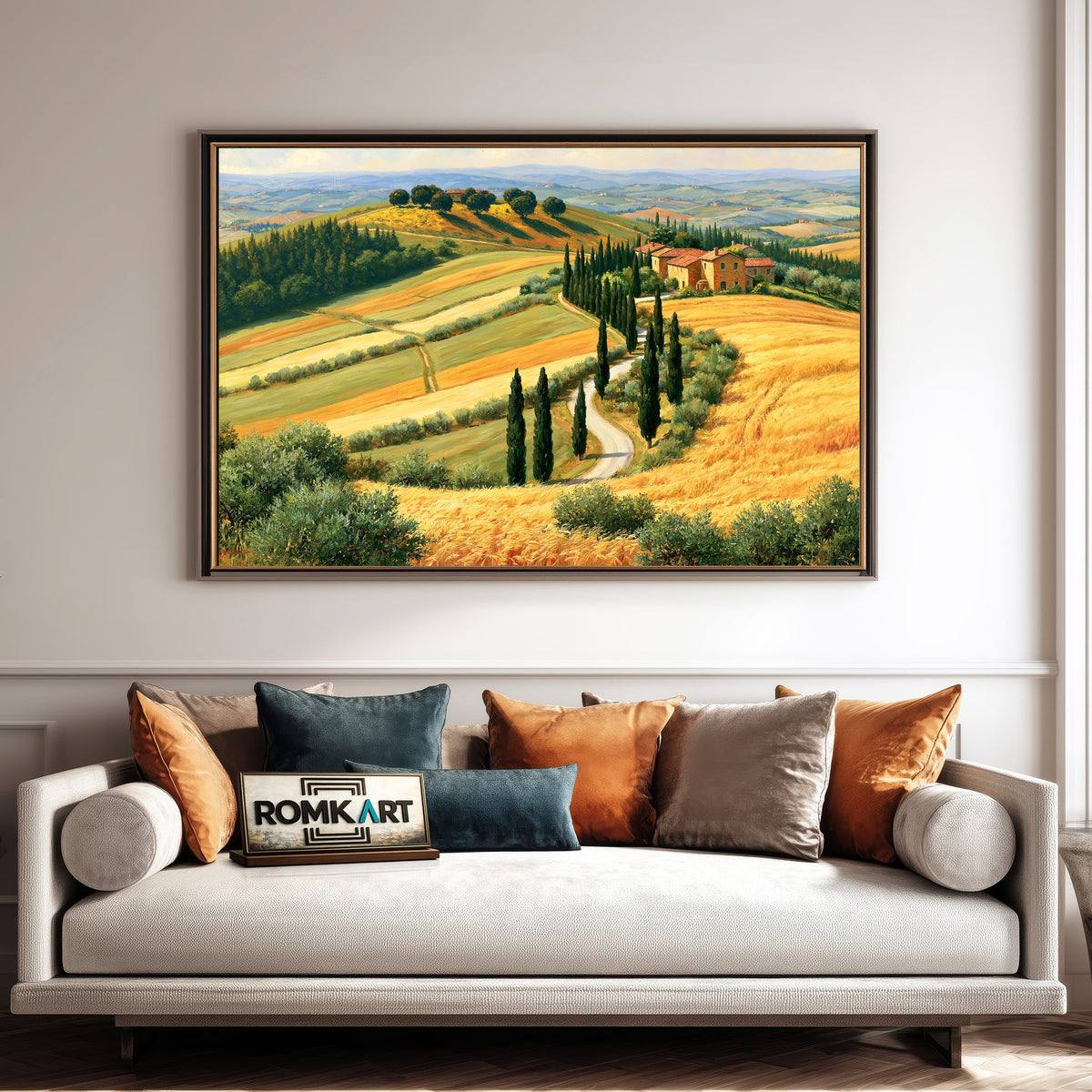 Tuscan Countryside Oil Painting - image 4