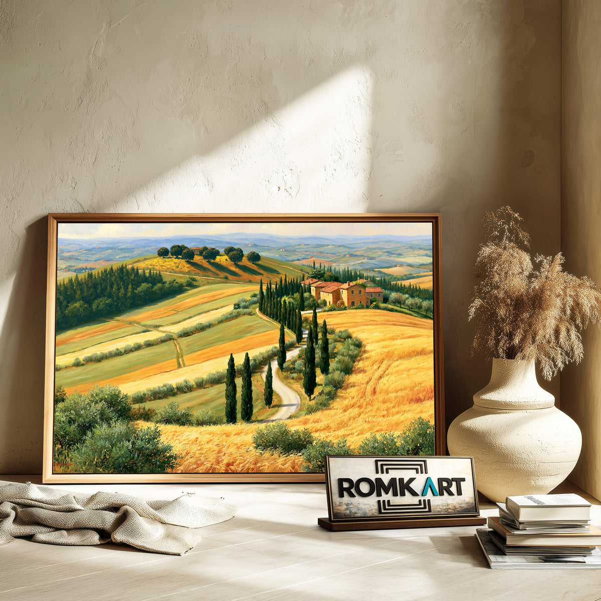 Tuscan Countryside Oil Painting - image 6
