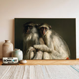Two Monkeys Oil Painting - image 3