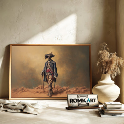 Undead Pirate Captain Skeleton Oil Painting - image 6