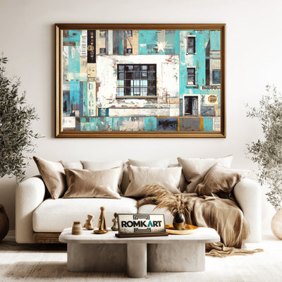 Urban Collage Oil Painting - image 5