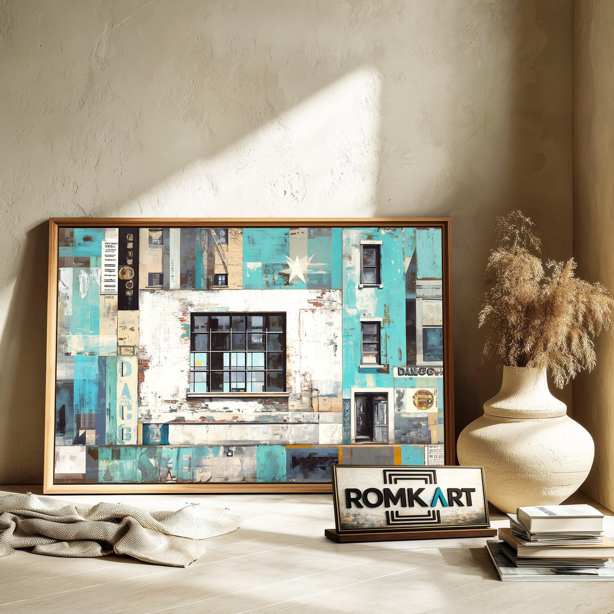 Urban Collage Oil Painting - image 6