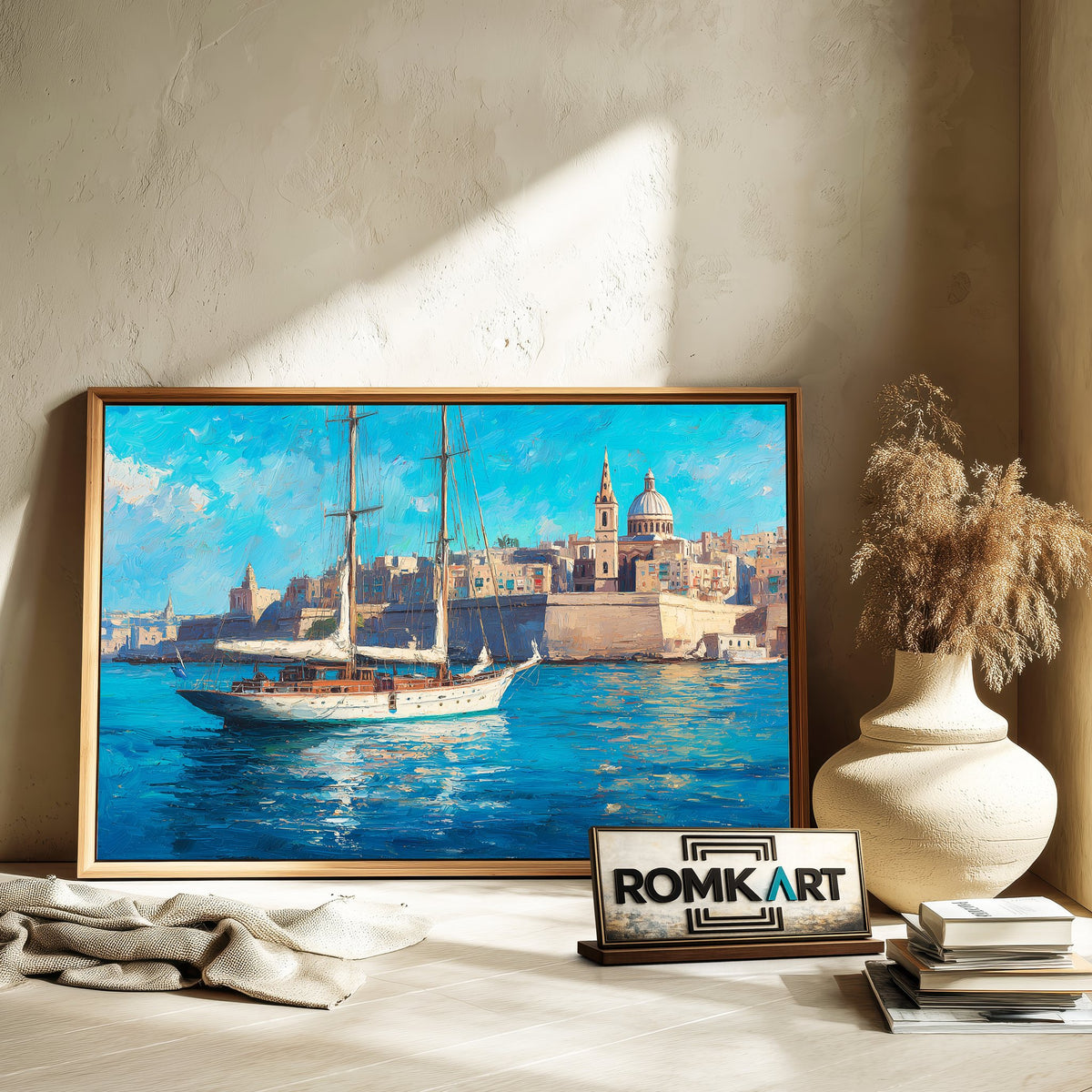 Valletta, Malta Cityscape Oil Painting - image 6