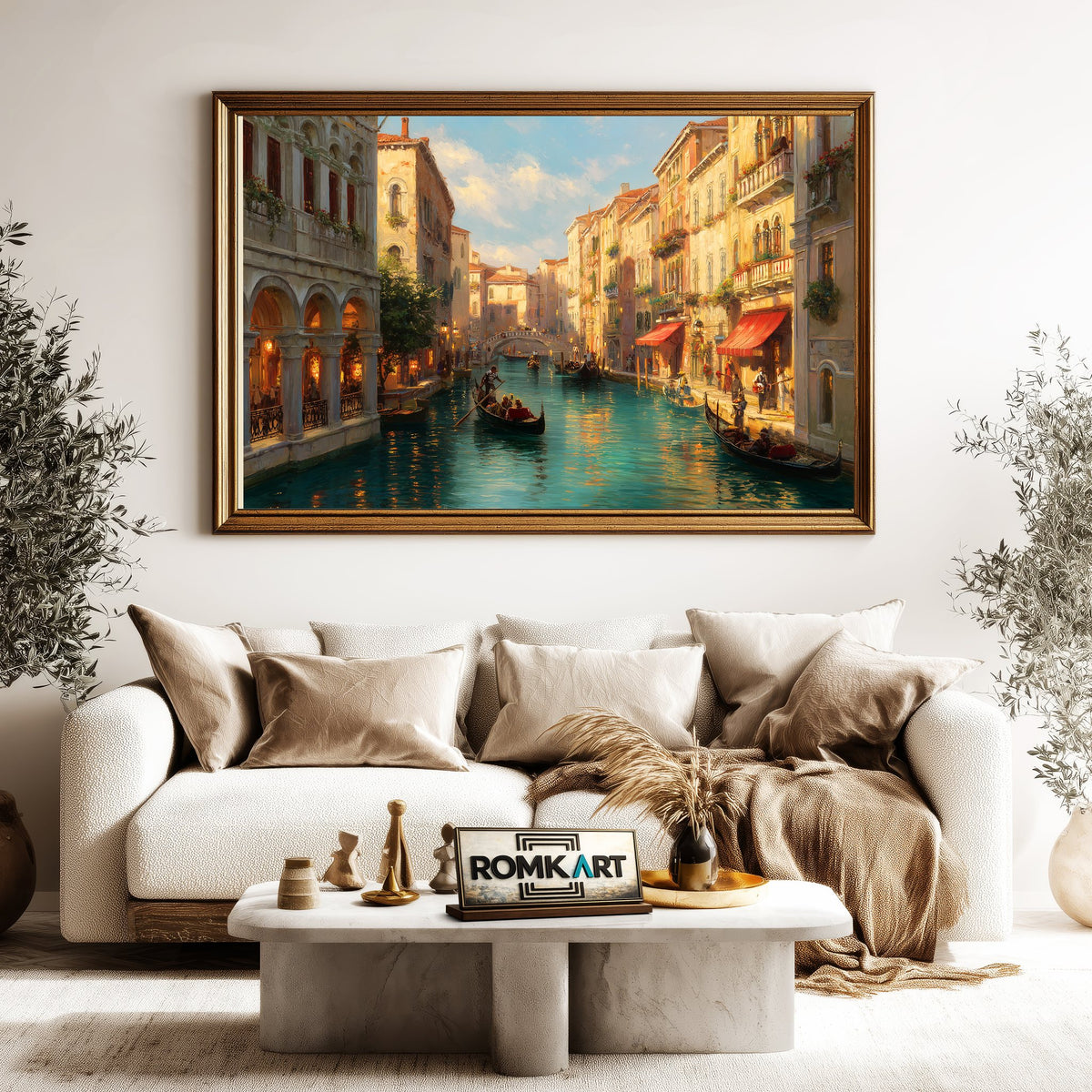 Venetian Canal Oil Painting - image 5