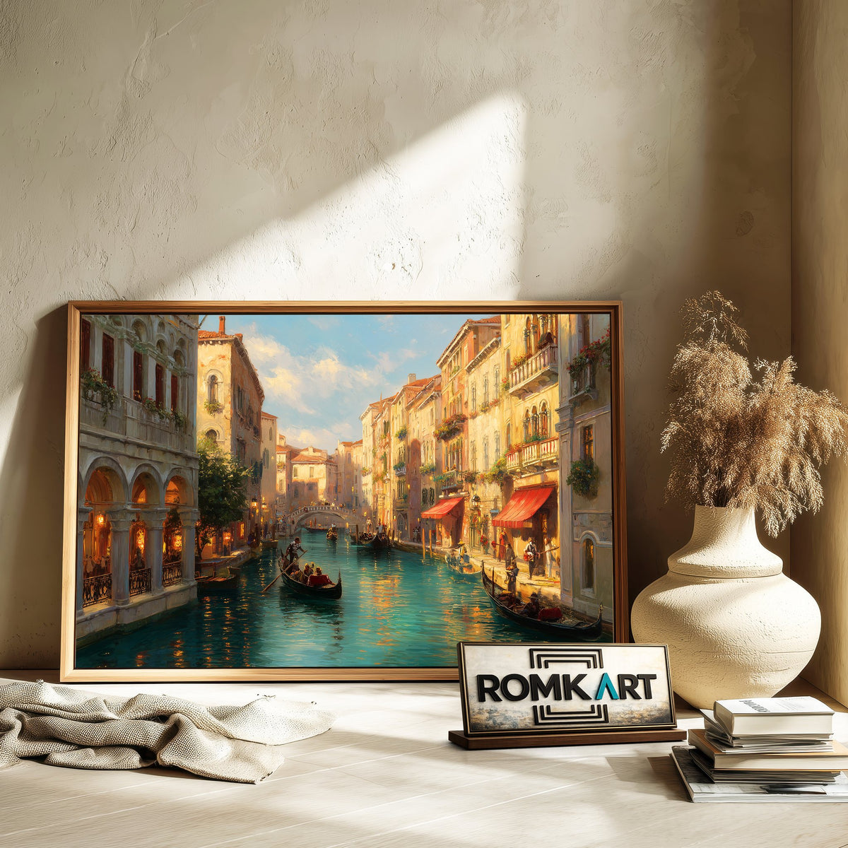 Venetian Canal Oil Painting - image 6