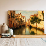 Venetian Canal In History Oil Painting - image 3