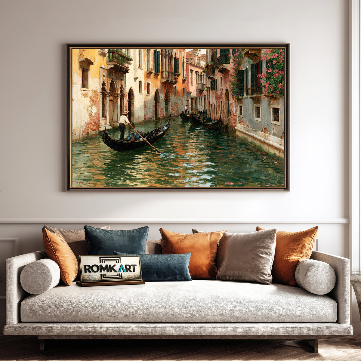 Venetian Cityscape Oil Painting - image 4