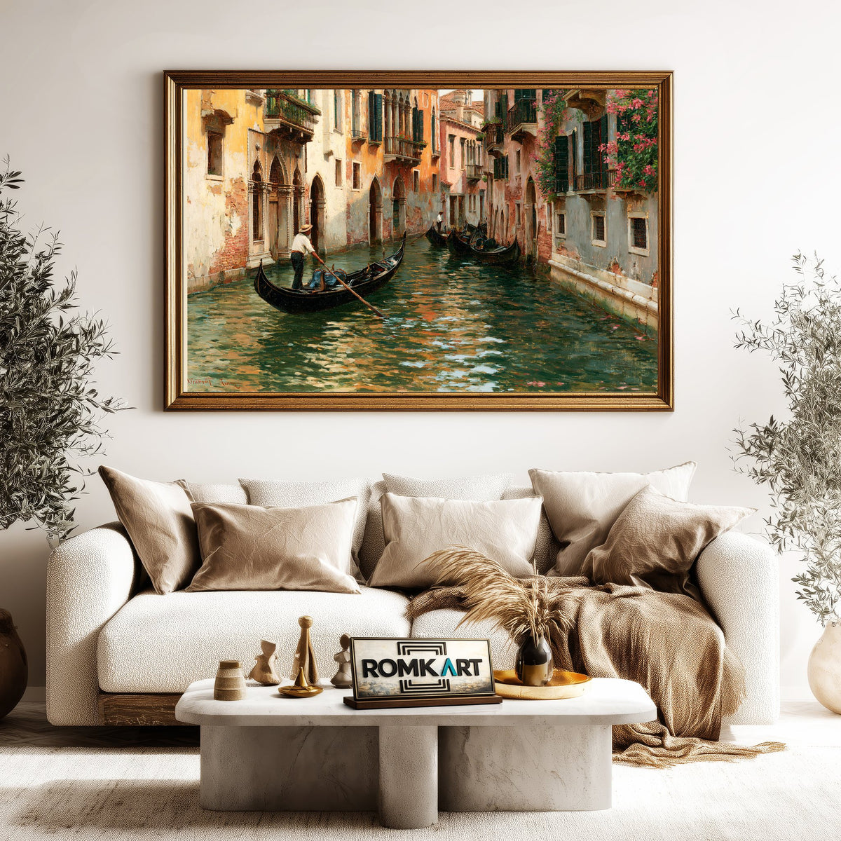 Venetian Cityscape Oil Painting - image 5
