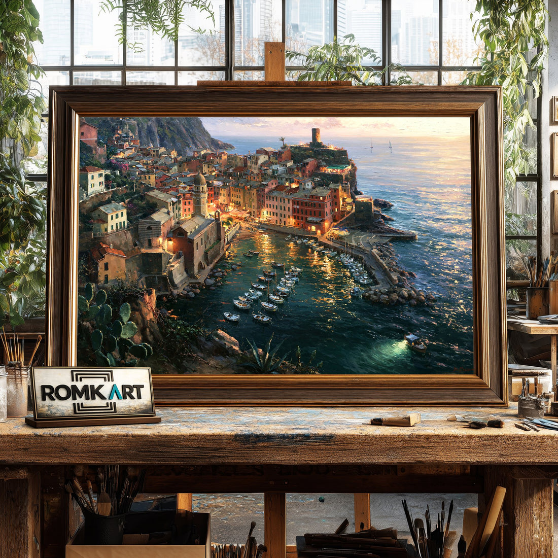 Vernazza Paesaggi hand-painted oil painting on canvas