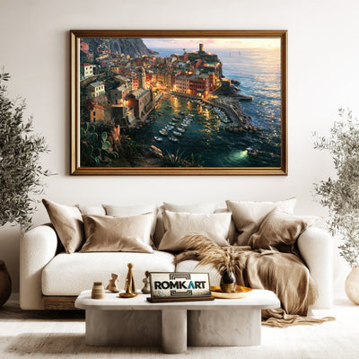 Vernazza Paesaggi Cityscape Oil Painting - image 5