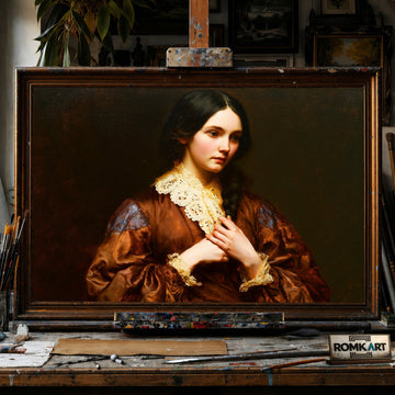Victorian Women - Hand-Painted Oil Painting - View 1