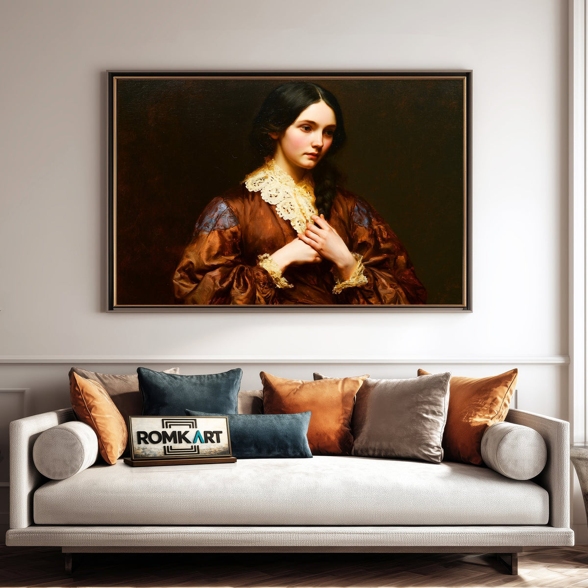 Victorian Women Oil Painting - image 4