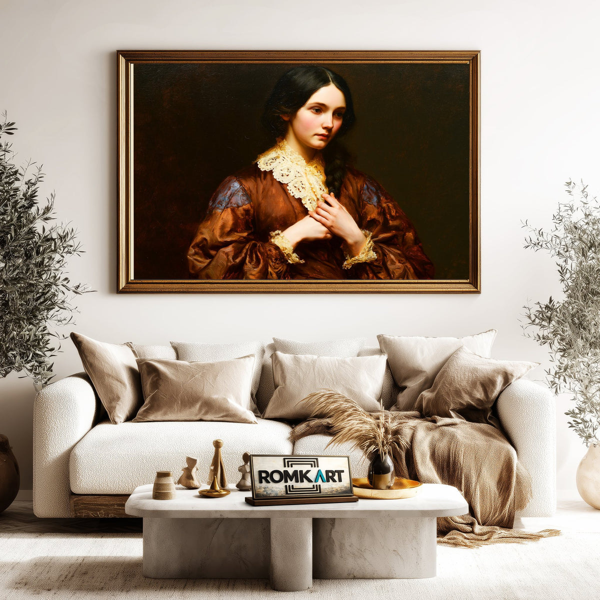 Victorian Women Oil Painting - image 5