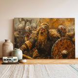 Viking Warrior Historical Oil Painting - image 3