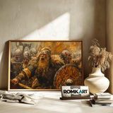 Viking Warrior Historical Oil Painting - image 6