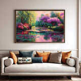 Water Garden in Full Bloom Botanical Oil Painting - image 4