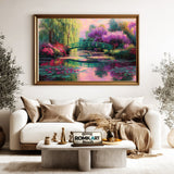 Water Garden in Full Bloom Botanical Oil Painting - image 5