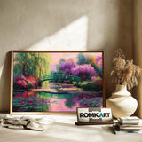 Water Garden in Full Bloom Botanical Oil Painting - image 6