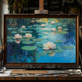 Water Lilies hand-painted oil painting on canvas