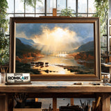 Welsh River Landscape Oil Painting - image 2