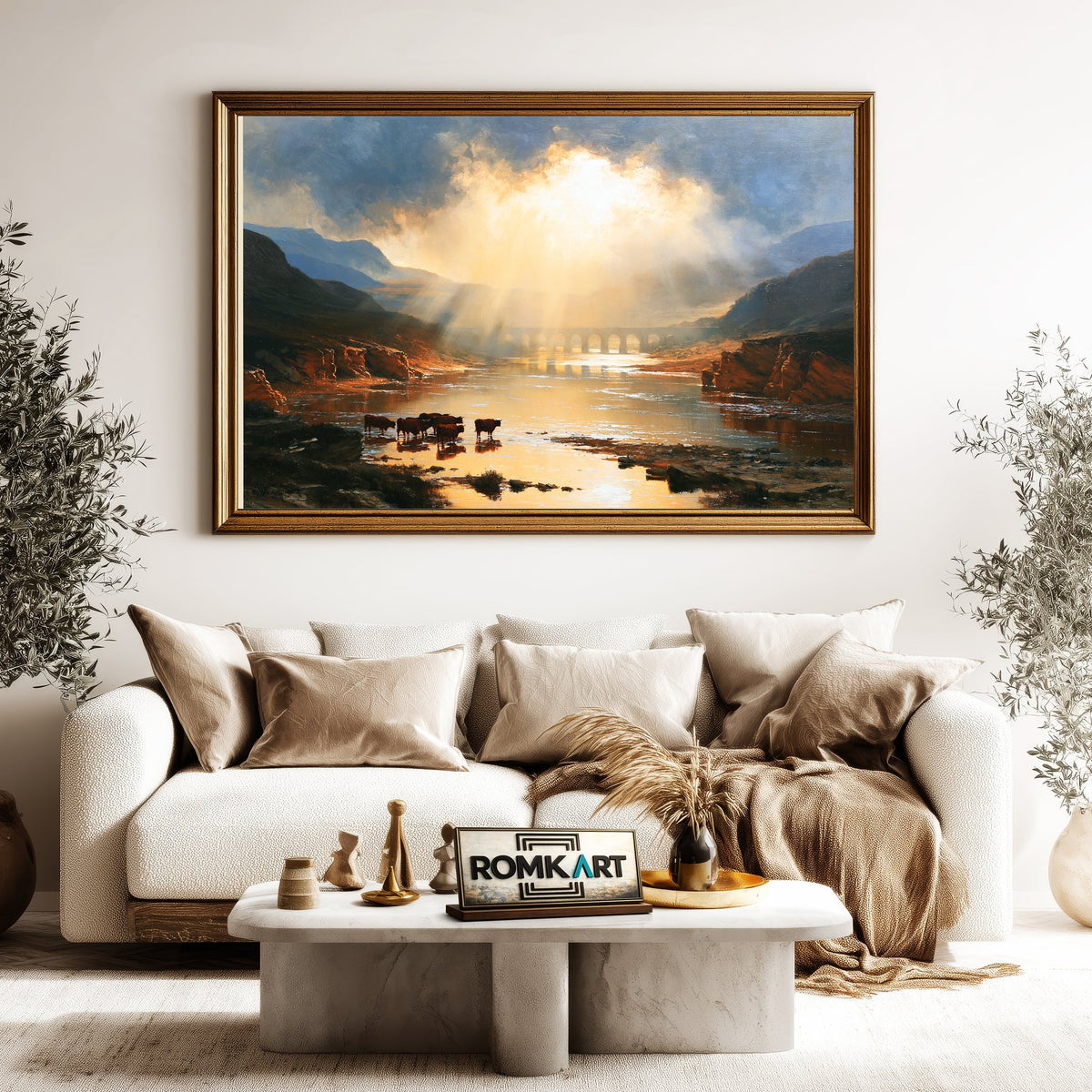 Welsh River Landscape Oil Painting - image 5