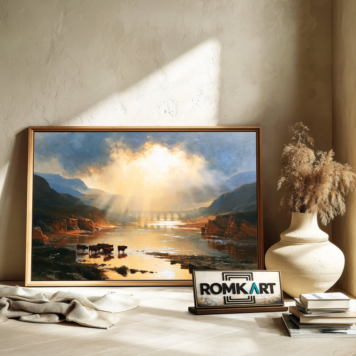 Welsh River Landscape Oil Painting - image 6