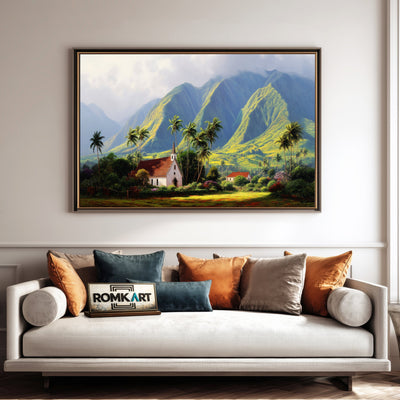 West Maui Mountains Landscape Oil Painting - image 4