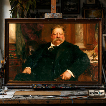 William Howard Taft hand-painted oil painting on canvas